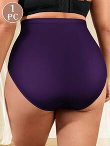 MIOTAN Celana Dalam Wanita Ukuran Besar Berpinggang Tinggi, Melangsingkan Pinggang, Nyaman - Purple - View 4