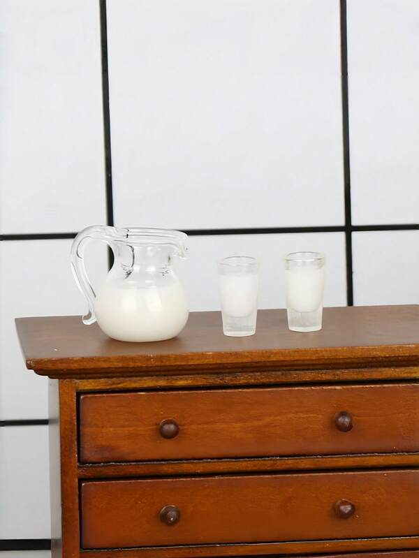 1Set Dollhouse Mini Simulation Juice, Kitchen Role-Playing Mini Simulation Juice, Role-Playing Diy Toys, Mini Miniature DIY Simulation Food Toys, Kitchen Mini Simulation Juice, Miniature Food Toy Scene Prop Display Model