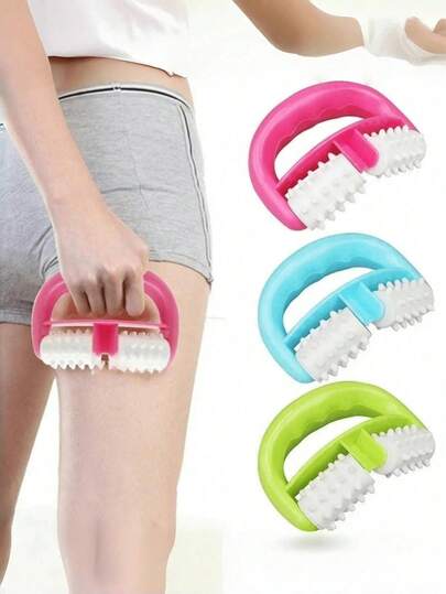 1pc Quick Anti-Cellulite Body Massage Roller, Hand Held Anti-Cellulite Massage Roller For Body Slimming And Firming, Gym