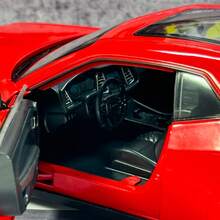 1:24 黑色金属压铸赛车模型，具有逼真的设计、声音和转向 - 适合年轻人收藏的完美玩具车、圣诞装饰和礼物 - 彩色 - 查看 5