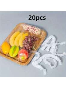 20/50pcs Clear Plastic Food Cover For Trays: Suitable For A+B Size Trays With Dimensions Less Than 70cm/27.6in Back To School - Multicolor - View 6