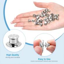 10/30 szt. metalowych zapięć z blokadą na szpilkę - wytrzymały stop, emaliowane szpilki do klapy, do tworzenia biżuterii, rękodzieła, szycia i projektów DIY - bezpieczne metalowe zapięcie do broszek, szpilek i akcesoriów, materiały do rękodzieła, eleganckie metaliczne wykończenie, metalowa konstrukcja, metalowa szpilka, agrafka, szpilka do plecaka, uchwyt na kołnierzyk, zapięcie do broszki, materiały do tworzenia broszek, szpilka do broszki do rękodzieła