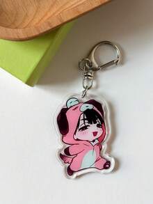 6 móc khóa Acrylic, phụ kiện Anime, mặt dây chuyền điện thoại hoạt hình, móc chìa khóa ô tô, đồ trang trí ba lô học sinh, phụ kiện túi sân khấu người ngoài hành tinh, móc chìa khóa nhung hoạt hình, dây đeo túi quà Halloween có ngăn đựng thẻ ID, phụ kiện ô tô, móc khóa túi - Nhiều màu - Xem 4