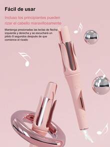 Varilla automática de rizado de 32 mm, iones negativos no dañan el cabello, ajuste de temperatura de varias etapas, decoración de otoño e invierno, peinado, adecuado para viajes, largo viaje, hogar, regalo de San Valentín, sheng'd'j - Morado - Ver 4