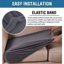 1PC Soft Velvet Sofa Cover Elastic Plain Sofa Seat Cushion Covers Pet-Friendly Removable Warm Couch Slipcovers Home Decor