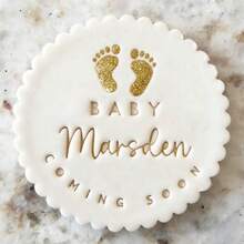 定制文字蛋糕装饰、DIY模具、糖霜蛋糕模板、婚礼翻糖压花工具、名字蛋糕模具、手工饼干/糕点压花印章 - 彩色 - 查看 28