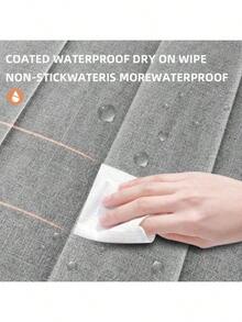 Rideau de douche pliable moderne à rayures verticales, 1 pièce - Fabriqué en polyester, isolation thermique, facile à installer et à ranger, style ondulé, sans doublure, adapté à la décoration de salle de bain, design rayé moderne, fonction salle de bain à la mode, rideau de douche de salle de bain, accessoires de salle de bain, rentrée scolaire. - Multicolore - Voir 5
