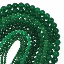 1pc 4/6/8/10mm Natural Dark Green Jade Beads, Jewelry Making Supplies For Women Bracelets, Necklaces, Crafts, Pendants, Decorations
