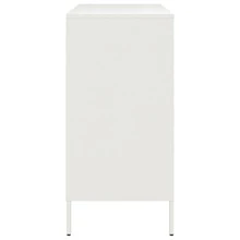 Sideboard White 68x39x79 Cm Steel - White - View 8
