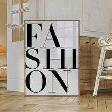 1/3pcs Frameless Black White Wall Art Set, Modern Chic Apartment Decor, 777 Leopard Print, Bold Typography Poster, Stockholm Skateboard Print For Room, Dorm, Party Gift Room Decor, - Multicolor - View 3