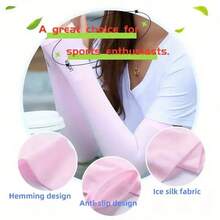 1 Paar Sonnenschutz Kühlende Armstulpen Kompression - Tattoo Cover-Up - Sonnenschutzärmel für Herren Jugendliche Schwarz Armstulpe