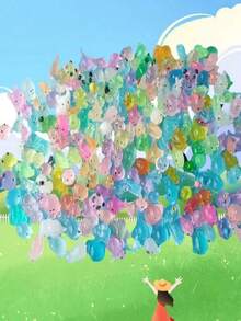 5/10/30/50/100 piezas Animales de resina que brillan en la oscuridad, Animales pequeños realistas de resina que brillan en la oscuridad, Decoración y ornamento de jardín de dibujos animados DIY, Paquete de regalo sorpresa, Para manualidades, casa de muñecas, bromas, decoración de jardín, figuras en miniatura, decoración y ornamento de jardín, estatuas en miniatura, tortugas, animales de resina, decoración y ornamento de mini jardín - Multicolor - Ver 5