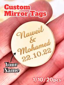 1/10/20 pezzi, Etichette a specchio rotonde personalizzate, Etichette in acrilico a specchio, Etichette per San Valentino, Regalo personalizzato, Gettone per ricevimento, Etichette in acrilico personalizzate, Bomboniere per festa di nascità, Etichette personalizzate, Lettering nome logo, Bomboniere per bambini, Gettone per ricevimento, Etichette in acrilico a specchio, Etichette in acrilico personalizzate, Charm per torta, Etichette color oro rosa, Specchio in acrilico, Nome logo, Regalo personalizzato, Etichetta per San Valentino, San Valentino