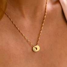 个性化家庭串珠项链，可定制名字，送给妈妈的专属名字串珠项链，多圈名字项链，送给她的礼物，圣诞礼物 - 彩色 - 查看 4