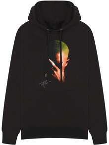 Blonde Graphic Tee, Menswear Crew Neck Rap Streetwear Hooded Sweatshirt, Unisex Casual Regular Fit Cotton Tops, Good Vintage Hip-Hop BRetro Apparel, Men Round Neck Y2K Music Graphic Tees - 黑色 - 查看 3