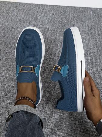 Men's Fashionable Low-Top Skateboard Shoes, Lightweight Comfortable Breathable Casual Sneakers