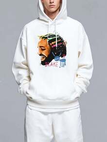 Men Zip-Up Hoodies - White - View 1