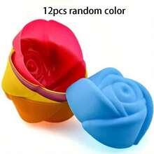 12/ 24pcs Reusable Dopamine Silicone Baking Cups, Suitable For Parties, Family Gatherings, Halloween Home Baking Muffins And Cupcakes, With Easy-To-Demold Baking Molds - Multicolor - View 13