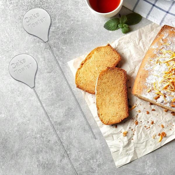 Cake Tester For Baking, 4 Packs Cake Testers For Baking Doneness And Reusable Cake Testing Stick 7.9 In Stainless Steel Skewer Omesata