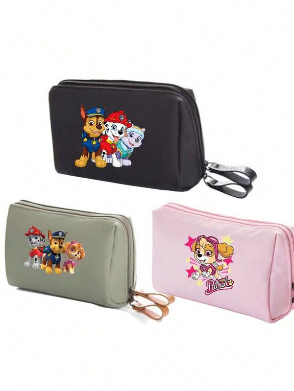 Paw Patrol 1 pieza Bolsa de cambio de unicolor simple de Paw Patrol para mujer, bolsa para audífonos Bluetooth, bolsa de almacenamiento de playa y protector solar, bolsa de regalo pequeña, opción de varios colores para cartera, monedero, monedero de muñeca, monedero de monedas