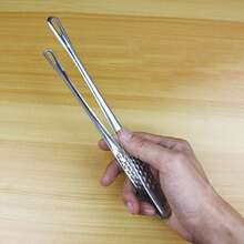 Pinzas de BBQ de acero inoxidable, pinzas antiadherentes para pan, pinzas de cocina para carne de BBQ, mariscos y buffet de cocina MMH5 - 28 cm - Ver 4