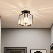 Lámpara de pasillo de entrada minimalista moderna de cristal, lámpara de zaguán LED creativa para uso doméstico