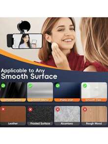 [Soporte de teléfono móvil con succión fuerte] Soporte magnético de succión de vacío de un solo botón para teléfono móvil, portátil y fácil de usar, succión fuerte, móvil, plegable y extensible, adecuado para vidrio de coche, pantalla de doble cara, adhesión compatible con iPhone, teléfono Android, regalo para cumpleaños, familia, amigos, accesorios de coche, soporte de teléfono de coche