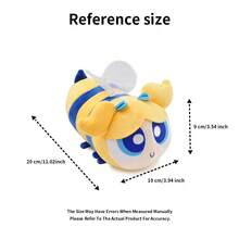 蜜蜂装飞天小女警玩偶 - 花花、毛毛和泡泡角色毛绒玩具 - 彩色 - 查看 3