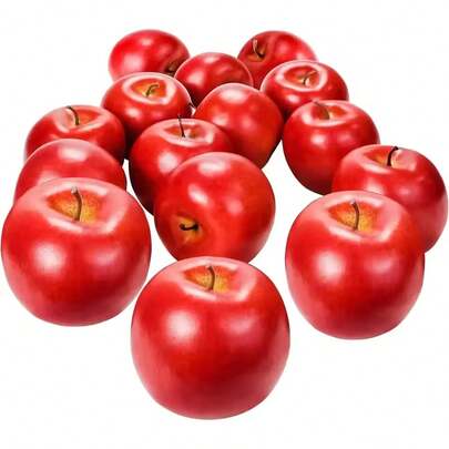 1/6/10pcs Foam Plastic Apple Model, Suitable For Film And Television Shooting, Home Decoration, Event Layout, Festival Decoration, Realistic And Realistic Fruits, Apple Decorations, Kitchen Decoration And Party Props