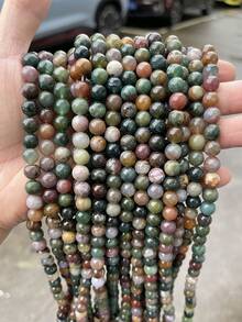 1 Strand 4/6/8/10/12mm Natural Agate Round Beads, Promote Wisdom/Chakra Balance Healing Stones, Suitable For DIY Jewelry Making/Bracelets/Necklaces And Other Jewelry Accessories