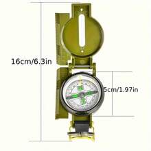 1 Outdoor Survival Compass - Multifunctional Waterproof Portable With Dual Scale Ruler And 360 ° Spinning, Durable ABS Construction For Hiking, Camping, Traveling (Green), Outdoor Camping Accessories No Battery Required - Army Green - View 7