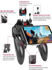 Mobile Game Controller, Gamepad, Joystick Grip, Shooting Aim Key Suitable For 4.7-6.5 Inch Smartphones Of Various Models