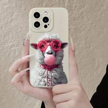 Una funda para teléfono con un lindo patrón de corderito, diseñada para ser linda, a la moda, creativa, personalizada, moderna, hermosa y divertida - el regalo perfecto para las fiestas.Es a prueba de golpes y resistente a caídas, resistente a la suciedad y duradero, adecuado para  17/17 Pro/17 Pro Max/17 Air/ 16/16 Pro/16 Pro Max/16 Plus/ 15/15 Pro Max/15 Pro/15 Plus/ 14/14 Pro/14 Plus/14 Pro Max/ 13/13 Pro/13 Pro Max/12/12 Pro/12 Pro Max/11/11 Pro/11 Pro Max/XR/X/XS/XS Max. Es el regalo de cumpleaños perfecto para novias, novios, esposos, esposas, amigos o para uno mismo, innovador y a la moda, adecuado tanto para hombres como para mujeres. - Blanco 2606 - Ver 6