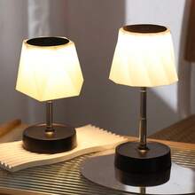 1pc Retractable Rechargeable LED Small Desk Lamp Suitable For Bedrooms Student Offices Study Eye Protection Night Lights Desk Atmosphere Lights