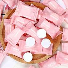 10pcs/50pcs/100pcs Disposable Compressed Face Towels, Skincare Products, Living Room, Bedroom, Bathroom Home Decor, Travel Supplies, Wedding, Party, Birthday, Men's Gift, Dad, Mom, Friend, New Year, Accessories, Fun Gift Accessories - Pink - View 13