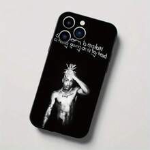 Esta funda para teléfono Rap Boy Xxx diseñada específicamente para iPhone presenta un exterior de TPU negro con un estilo de caricatura, es a prueba de golpes y muy duradera.Es adecuado para los modelos de iPhone de 11 a 16 Pro Max. - Negro - Ver 3