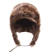 Men's Winter Hat With Earflaps Warm Pu Leather Earflap Hats Snow Cap Caps Protection Hat Winter Warm