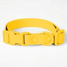 PVC Waterproof, Odorless, Rustproof Dog Collar With Adjustable Buckle, Easy To Clean, Suitable For Small, Medium And Large Breeds - Yellow - View 9