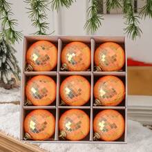 9 piezas Juego de adornos navideños, Bolas de Navidad de 8CM, Decoración colgante brillante para el árbol de Navidad, Bolas decorativas de colores, Decoración colgante de discoteca, Adecuado para Navidad, Halloween, Boda, Día de San Valentín y Año Nuevo, Ideal para decoración de fiestas en el hogar y regalos de celebración, Decoraciones navideñas, Decoración de escena navideña Decoraciones navideñas para el hogar Regalos de Navidad Decoración navideña - Multicolor - Ver 15