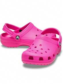 Giày Crocs Classic Clog (Dành cho trẻ mới biết đi/Trẻ nhỏ) Màu hồng Crush - Hồng nghiền - Xem 3