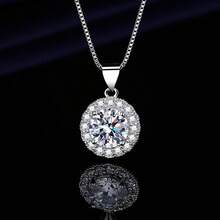 925 Silver Necklace 45cm With Round Light Point - Silver - View 6