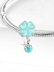 1Pc Fashionable 925 Sterling Silver Luminous Seahorse Beads Charms Fit For Women Bracelets Bangles DIY Jewelry Making And Daily Outfit Matching Jewelry Decoration For Girls