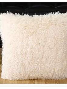 Plush Pillow Cover FelpPelo Alto 42x42cm- - màu đen - Xem 2