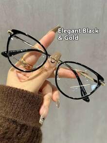 1 Kính mắt mèo phong cách retro vui tươi dành cho nữ - Màu đen cổ điển - Xem 9