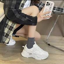Women Chunky Shoes - White - View 2