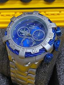 Invicta Thunderbolt Zeus Watch - Luxury And Robustness In Every Detail - Màu xanh lam - Xem 5