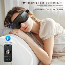 All-In-One Eye Massager With 4 Modes,Airbag Heat Compress And Vibration, Rechargeable And Portable. Relieves Eye Fatigue, Perfect For Home, Car, And Office Use,Great As A Gift - màu đen - Xem 4