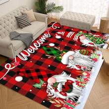 1/2/3 Pcs Thick 0.47 Inch/1.2 Cm Christmas Kitchen Mat, Gnome Doormat Set, 2 Pcs Red Buffalo Plaid Waterproof Anti-Slip Welcome Mat, Subtle Holiday Home Bathroom Decor (16x24 Inch, 16x47 Inch) - Multicolor - View 15