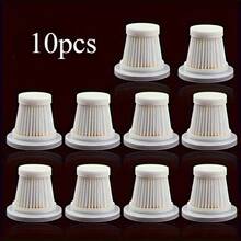 SOKANY 5/10 piezas de filtros lavables para aspiradora de mano inalámbrica, accesorios reutilizables para aspiradora, material de plástico, compatible con modelos específicos, sin batería requerida - Blanco - Ver 13
