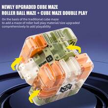 2-Piece Set - 3D Magic Cube Maze Ball Puzzle - Spatial Awareness Brain Training Toy For Stress Reduction And Logical Development, Logic Thinking Toy, Competitive Stress Relief Toy - Nhiều màu - Xem 4